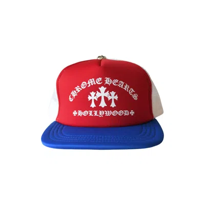 Chrome Hearts King Taco "4th Of July" Trucker Hat Red White Blue
