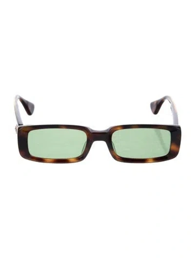 Pre-owned Chrome Hearts Kink Square Sunglasses In Brown