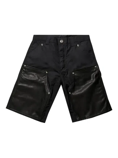 Chrome Hearts Knee Carpenter Shorts In Black