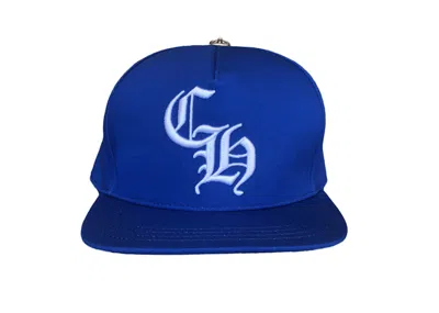 Pre-owned Chrome Hearts La Exclusive Baseball Cap In Dodger Blue