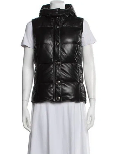 Pre-owned Chrome Hearts Lamb Leather Vest In Black