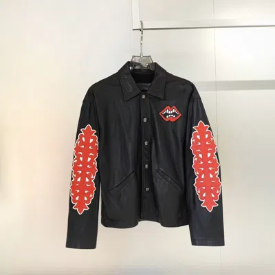 Chrome Hearts Lapel Casual Jacket In Black