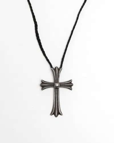 Chrome Hearts Large Ch Cross Pendent In Silver