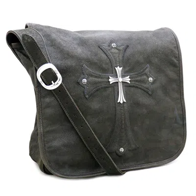 Pre-owned Chrome Hearts Large Cross Mail Bag In Dark Brown