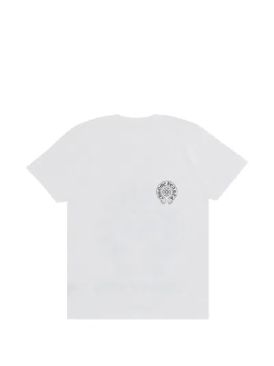 Chrome Hearts Las Vegas Exclusive Horseshoe Logo Chest-pocket T-shirt In White