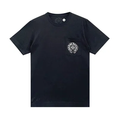 Pre-owned Chrome Hearts Las Vegas Exclusive Horseshoe Logo Pocket T-shirt 'black'
