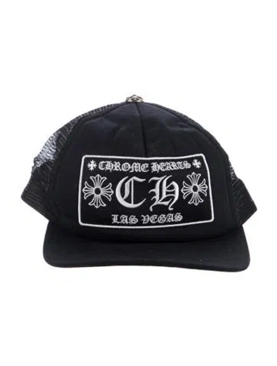 Pre-owned Chrome Hearts Las Vegas Exclusive Trucker Hat In Black