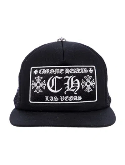 Pre-owned Chrome Hearts Las Vegas Trucker Hat In Black