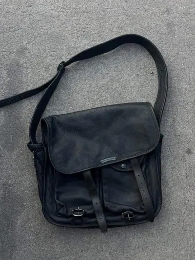 Pre-owned Chrome Hearts Leather Bag Supreme Jeans Denim Travis In Black