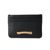 Chrome Hearts Leather Card Holder Black