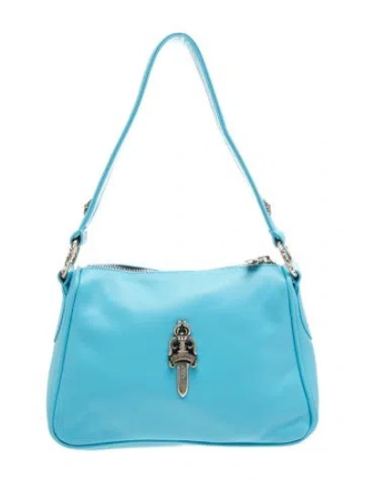 Pre-owned Chrome Hearts Leather Chicken Nugget In Blue