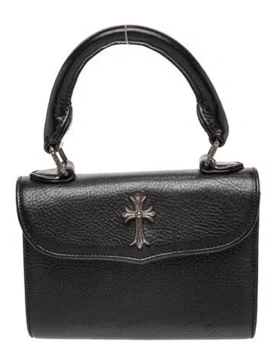 Pre-owned Chrome Hearts Leather Doc Adams In Black