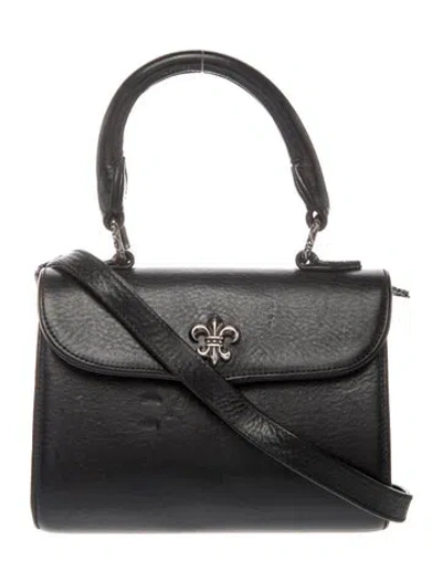 Pre-owned Chrome Hearts Leather Doc Adams In Black