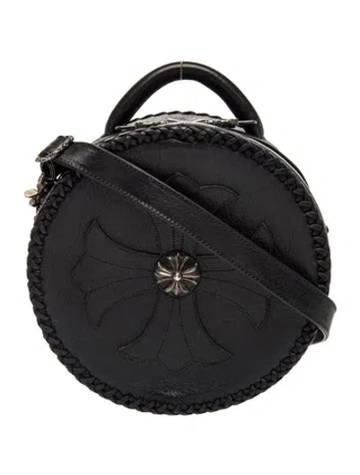 Pre-owned Chrome Hearts Leather Moon In Black