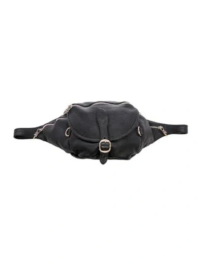 Pre-owned Chrome Hearts Leather Snak Pack In Black