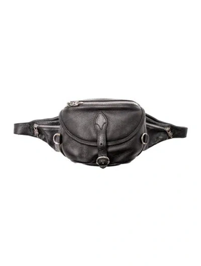 Pre-owned Chrome Hearts Leather Snat Pack In Black