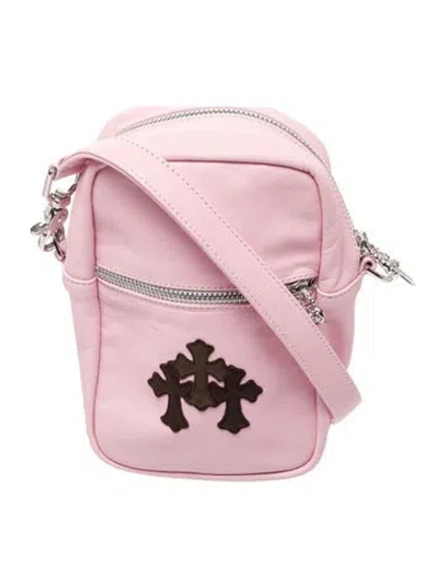 Pre-owned Chrome Hearts Leather Taka In Pink