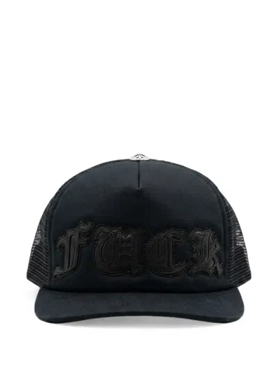 Chrome Hearts Leather-patch Trucker Cap In Multi
