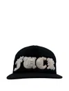 Chrome Hearts Leather-patch Trucker Hat In Black