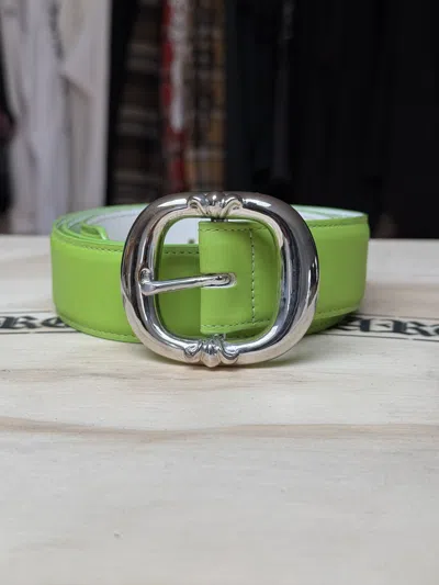 Pre-owned Chrome Hearts Lime Green Gunslinger  Belt Carti