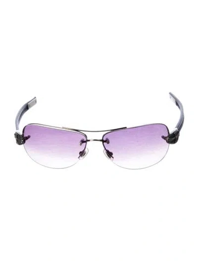 Pre-owned Chrome Hearts Little Classic Oval Aviator Sunglasses In Multi