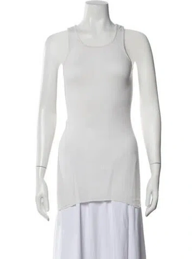 Pre-owned Chrome Hearts Logo Crew Neck Top In White