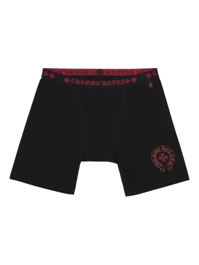 Chrome Hearts Logo-detail Boxers In Black