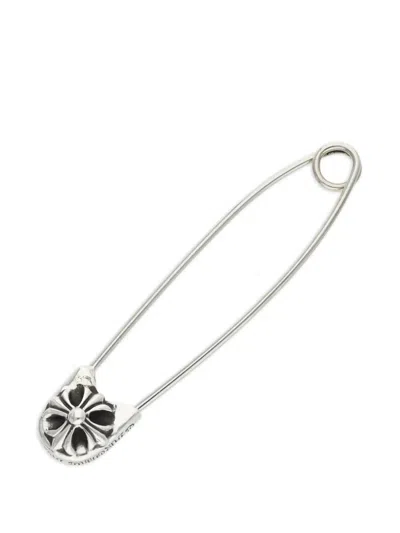 Chrome Hearts Logo-detail Safety Pin In Metallic