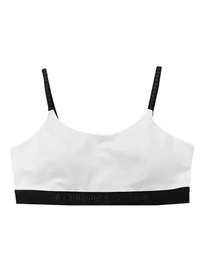 Chrome Hearts Logo-detail Sports Bra In White