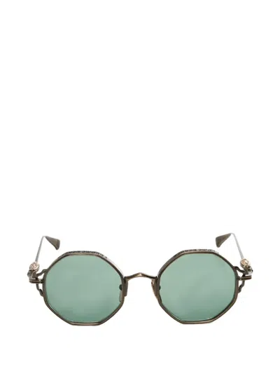 Chrome Hearts Logo-detail Sunglasses In Gold