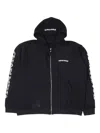 Chrome Hearts Logo-detail Zip-up Hoodie In Black