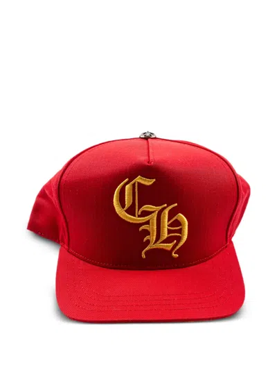 Chrome Hearts Logo-embroidered Baseball Cap In Red