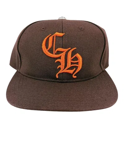 Chrome Hearts Logo-embroidered Baseball Cap In Brown