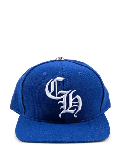 Chrome Hearts Logo-embroidered Cap In Blue