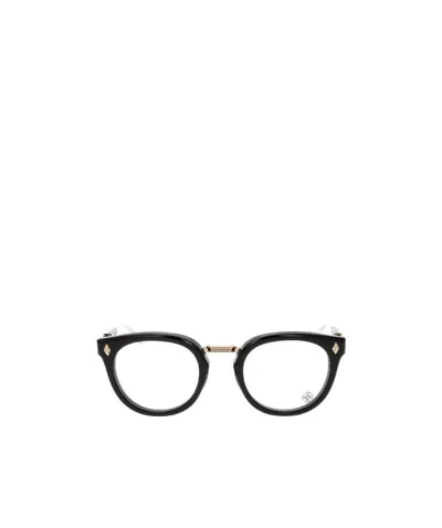 Chrome Hearts Logo Flat Mirror In Black/gold
