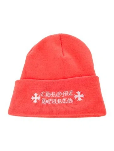Pre-owned Chrome Hearts Logo Knit Beanie In Multi