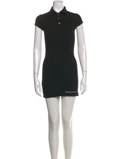 Pre-owned Chrome Hearts Logo Mini Dress In Black