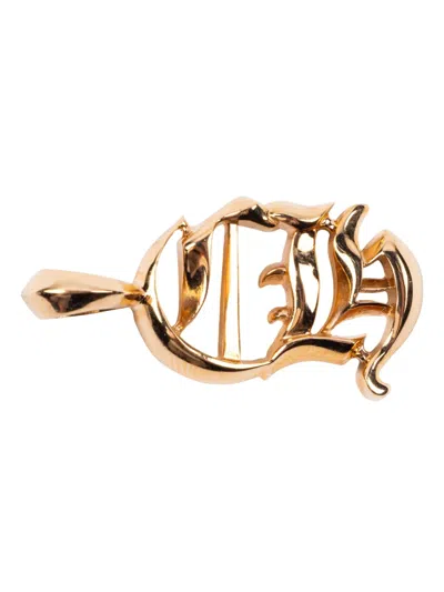 Chrome Hearts -logo Pendant In Gold