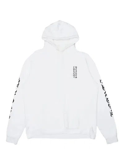 Chrome Hearts Logo-print Hoodie In White