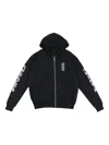 Chrome Hearts Logo-print Zip-up Hoodie In Black