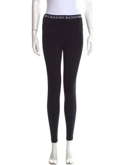 Pre-owned Chrome Hearts Logo Skinny Leg Pants In Black