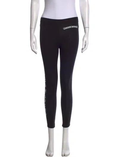 Pre-owned Chrome Hearts Logo Skinny Leg Pants In Black