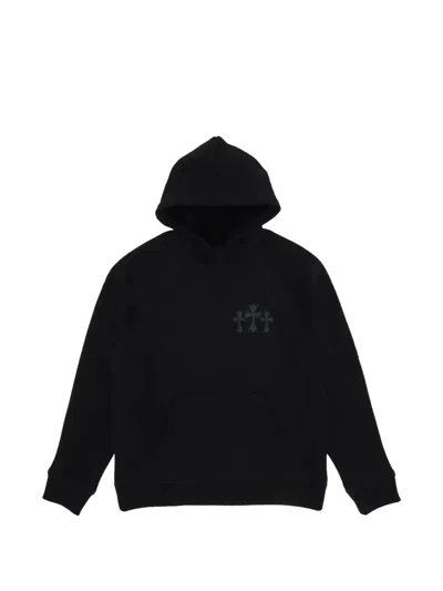 Chrome Hearts Logo-embroidery Hoodie In Black