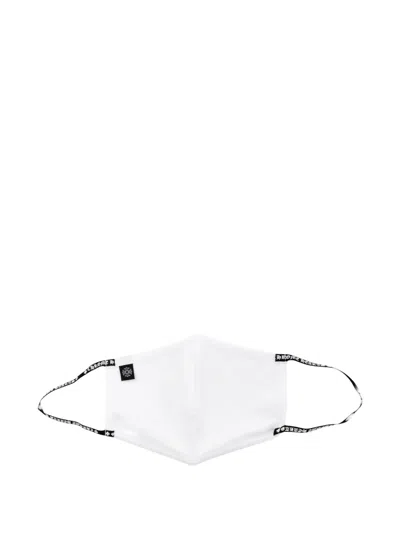 Chrome Hearts Logo-patch Face Mask In Gray