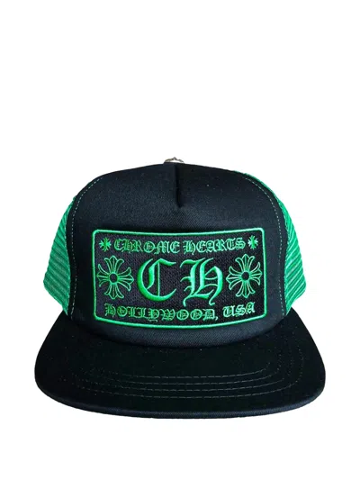 Chrome Hearts Logo-patch Mesh-panel Trucker Hat In Purple
