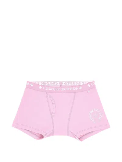Chrome Hearts Logo-print Boxer Briefs In Pink