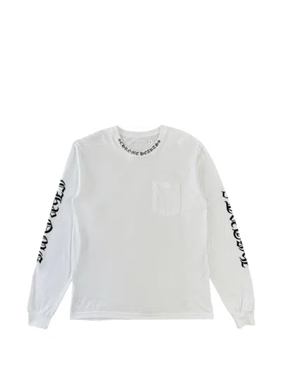 Chrome Hearts Love You Logo-print Long-sleeve T-shirt In White