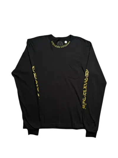 Chrome Hearts Logo-print Long-sleeve Top In Black