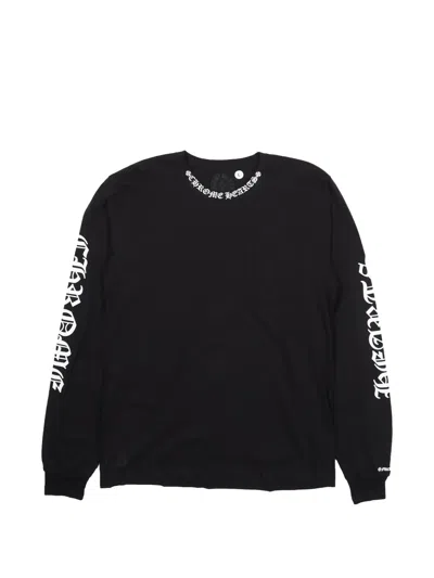 Chrome Hearts Logo-print Long-sleeve T-shirt In Black