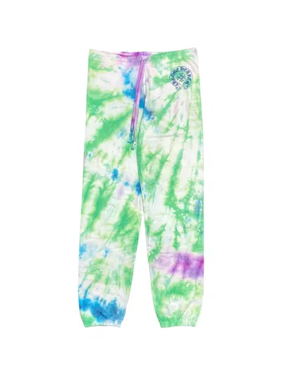 Chrome Hearts Logo-print Tie-dye Track Pants In Green